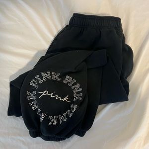 VS pink bling sweats